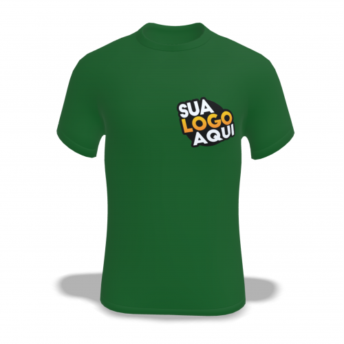 CAMISETA EM POLIESTER - VERDE BANDEIRA - DTF  - TAM.XG