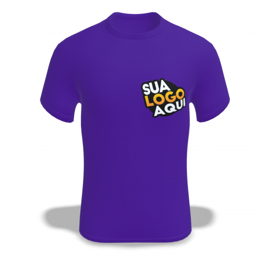 CAMISETA EM POLIESTER - VINHO  - DTF  - TAM.M