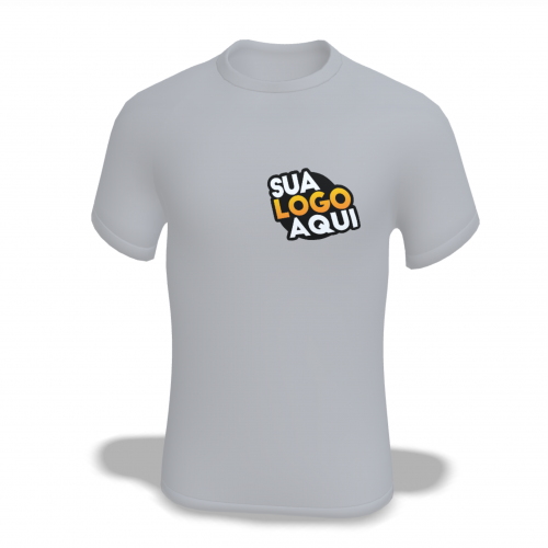CAMISETA EM POLIESTER / SUBLIMAÇÃO/ CINZA PRATA/ TAM. XG
