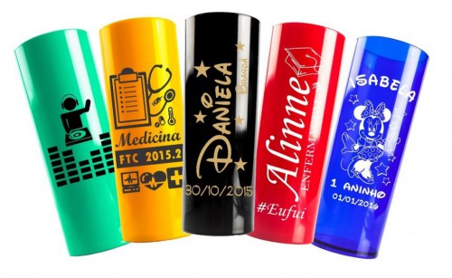 10 - COPOS LONG DRINK LEITOSO - PRETO -  300ml 